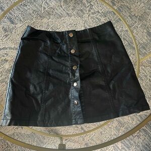 F21 Faux Leather Skirt